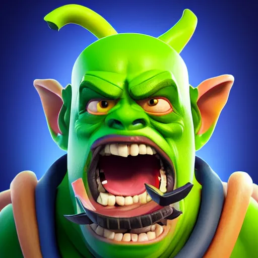 Prompt: Clash Royale goblin, UHD, hyperrealistic render, 4k, highly detailed