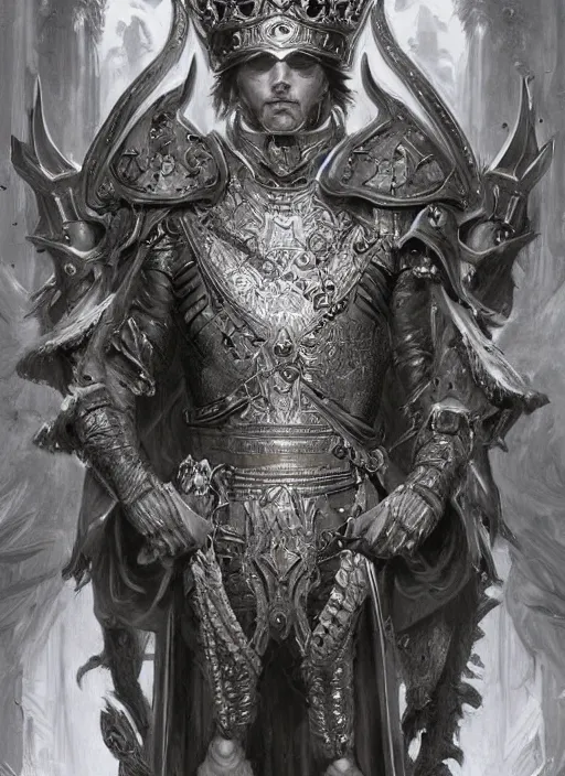 Prompt: digital _ painting _ of _ royal king _ by _ filipe _ pagliuso _ and _ justin _ gerard _ symmetric _ fantasy _ highly _ detailed _ realistic _ intricate _ port