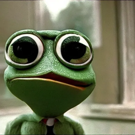 Image similar to still of pepe the frog from the godfather(1980)