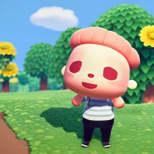 Image similar to boris johnson as an animal crossing villager. animal crossing new horizons, octane render