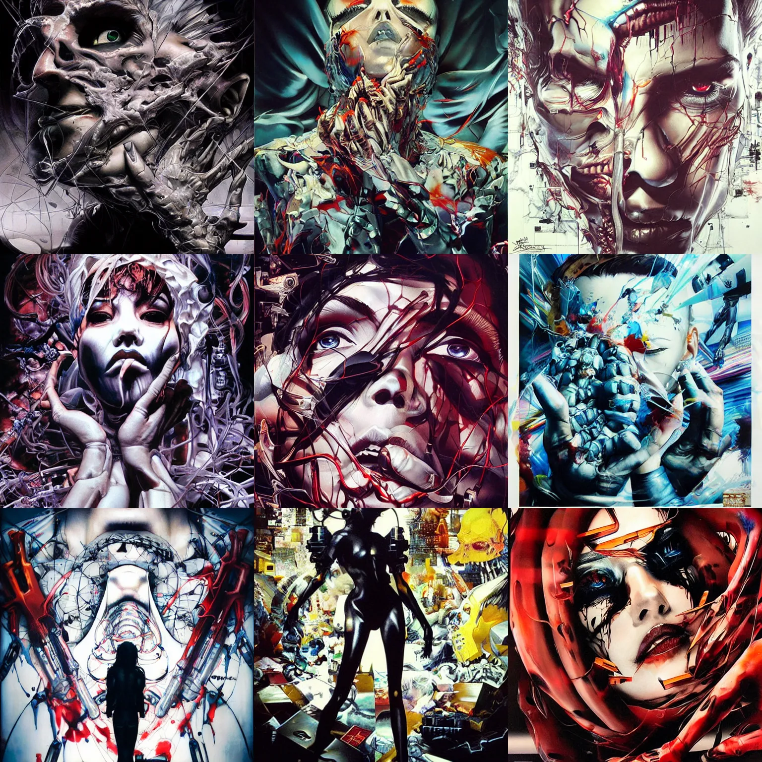 Image similar to a dream divided by zero : : hyperreal surrealism hypermaximal symbolism, paranoid critical method, glitchcore : : by artgerm, nychos, yoji shinkawa, todd mcfarlane — c 1 5