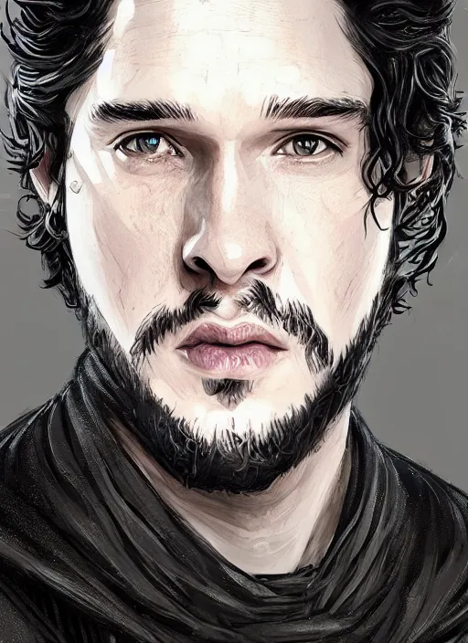 Image similar to jon snow, game of thrones, super highly detailed, professional digital painting, concept art, smooth, sharp focus, no blur, no dof, extreme illustration, unreal engine 5, photorealism, hd quality, 8 k resolution, cinema 4 d, 3 d, beautiful, cinematic, art by artgerm and greg rutkowski and alphonse mucha and loish and wlop