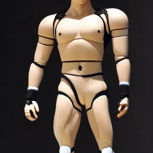 Image similar to muscular buff life sized ken doll also as a male android