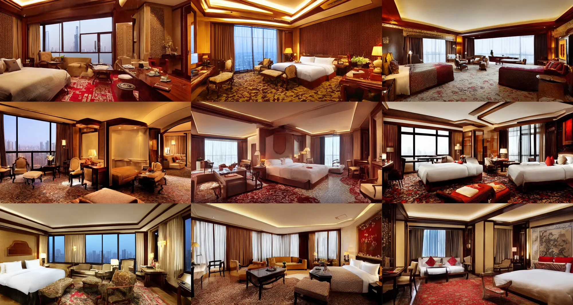 Prompt: a room in a 5 star suite in Beijing in 1800