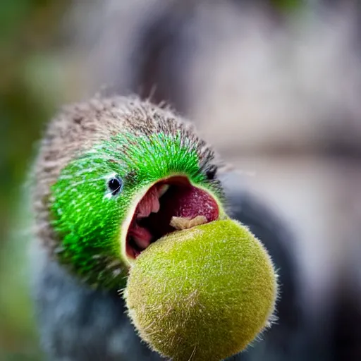 Image similar to a kiwi eating a kiwi