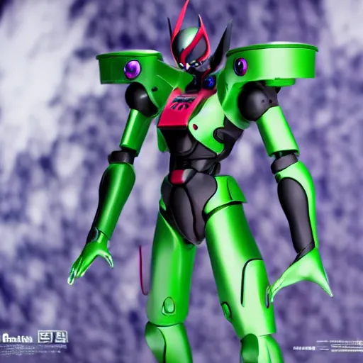 Image similar to Eva unit 0-1 from Neon Genesis Evangelion, live action, portrait shot,