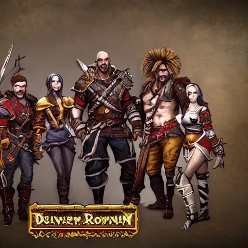 Image similar to 4 adventurers taking group photo divinity original sin 2