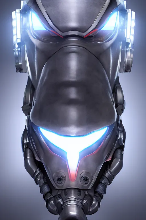 Image similar to cyber cyborg ninja mask helmet metal gear solid artic suit swat commando, global illumination ray tracing hdr fanart arstation by sung choi and eric pfeiffer and gabriel garza and casper konefal, a spectacular view cinematic rays of sunlight comic book illustration, by john kirby