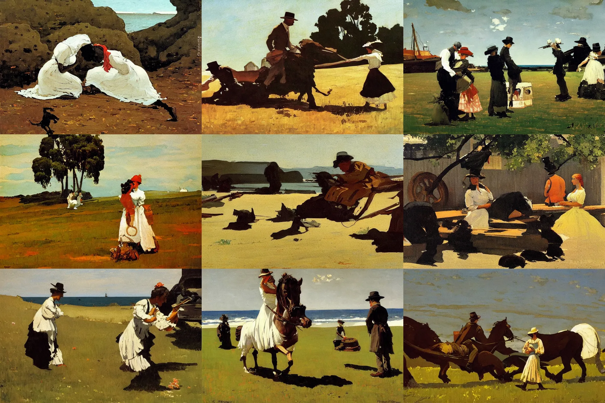 Prompt: painting by homer winslow