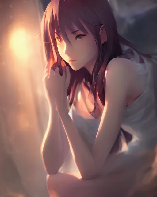 Image similar to ! dream a monster girl, full shot, atmospheric lighting, detailed face, by makoto shinkai, stanley artgerm lau, wlop, rossdraws