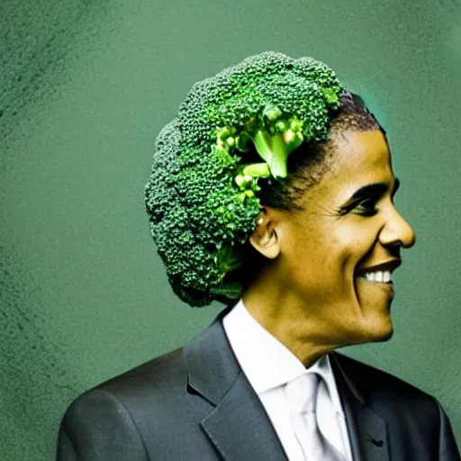 Image similar to broccoli obama