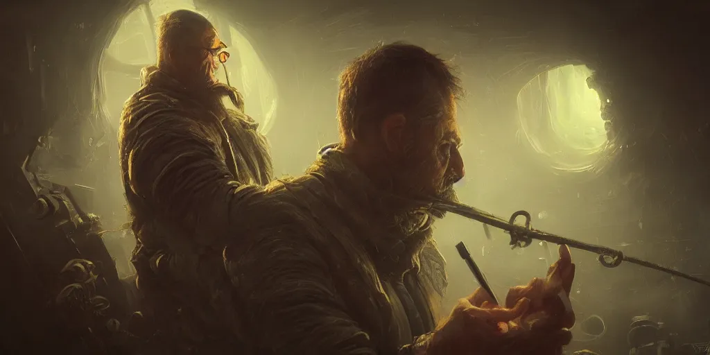 Prompt: man with pp duster, atmosphere, glow, detailed, intricate, full of colour, cinematic lighting, trending on artstation, hyperrealistic, focused, extreme details, cinematic, reg rutkowski, fantasy art, highly detailed, digital painting, smooth, concept art, sharp focus, illustration