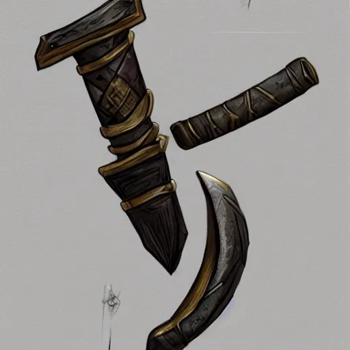 Prompt: an opulent and elegant hatchet, rpg item, fantasy concept art