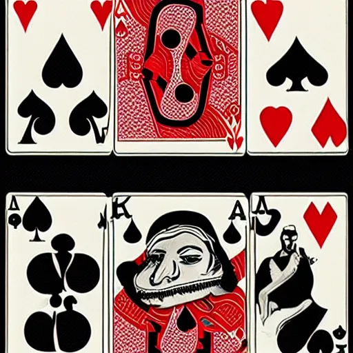 Prompt: a poker card concept by dali