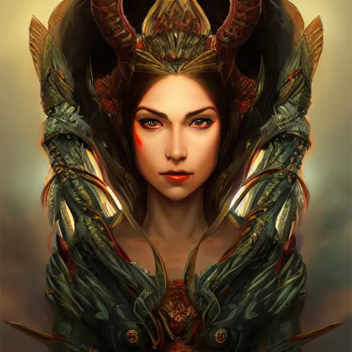 Prompt: stunning comic book style portrait painting of a dragon goddess sister, wide view, in the style of WLOP, 8k masterpiece, cinematic lighting, pristine and clean design, high fantasy, insanely detailed, atmospheric,