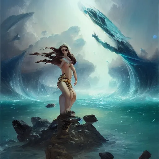 Image similar to a mind forever voyaging, fantasy, sea, cosmos, eternal, bayard wu