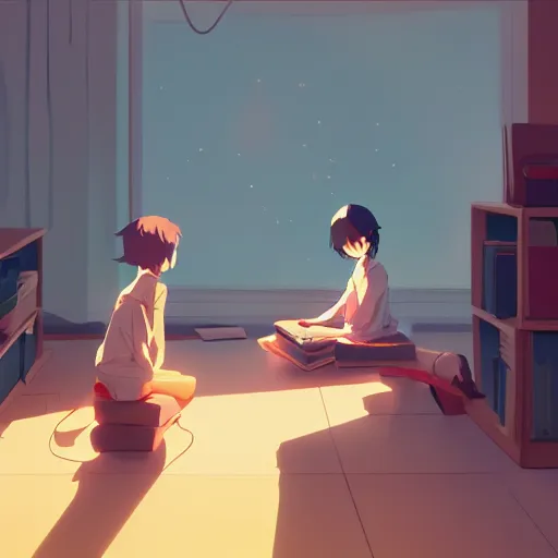 Prompt: teacher teaching with passion in a classroom, detailed, cory loftis, james gilleard, atey ghailan, makoto shinkai, goro fujita, studio ghibli, rim light, exquisite lighting, clear focus, very coherent, plain background