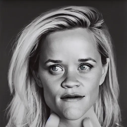 Image similar to a pile of rice double exposure reece witherspoon face