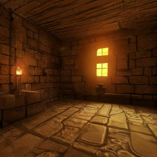 Prompt: chamber, fantasy, unreal engine, darkness