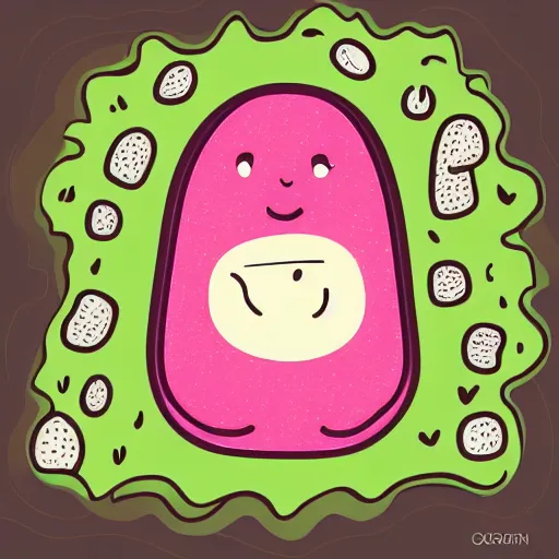 Image similar to serotonin potato, cute illustration