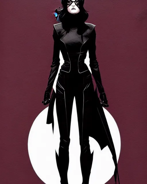 Image similar to rafael albuquerque comic art, peter mohrbacher, steve niles, phil noto, artgerm, pretty phoebe tonkin dark witch black dress, symmetrical eyes, black leather jacket, jeans, long blonde hair