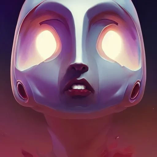 Image similar to face icon stylized minimalist alien 1 9 7 9, loftis, cory behance hd by jesper ejsing, by rhads, makoto shinkai and lois van baarle, ilya kuvshinov, rossdraws global illumination