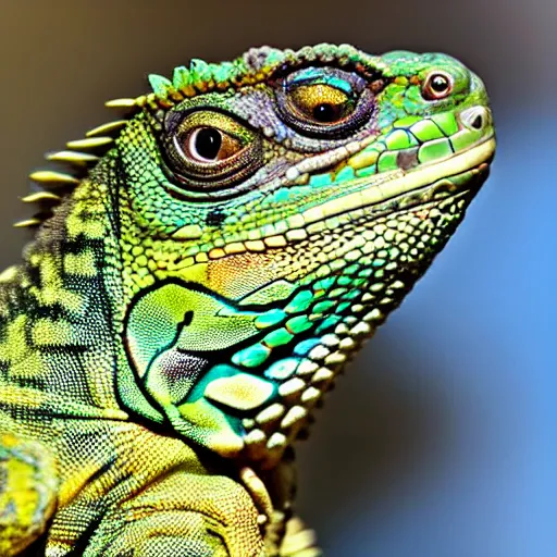 Image similar to close up of a fiji banded iguana hybrid