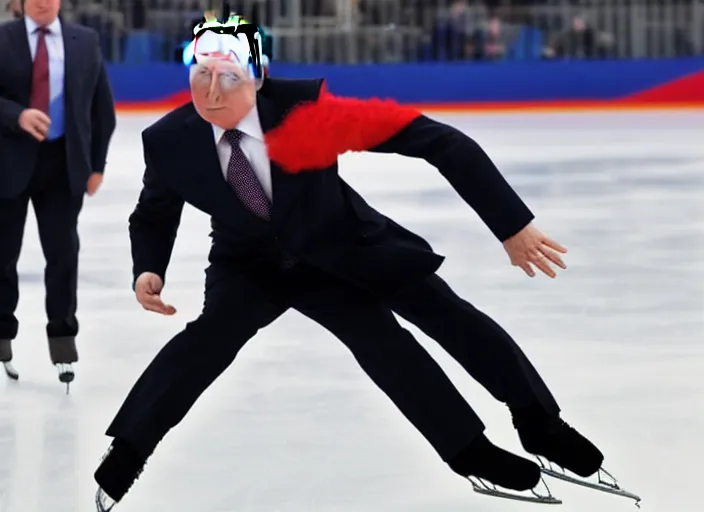 Prompt: putin on ice promotional shot