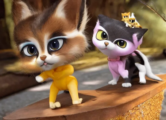 Image similar to littlest pet shop cat in fantastic mr. fox ( 2 0 0 9 )