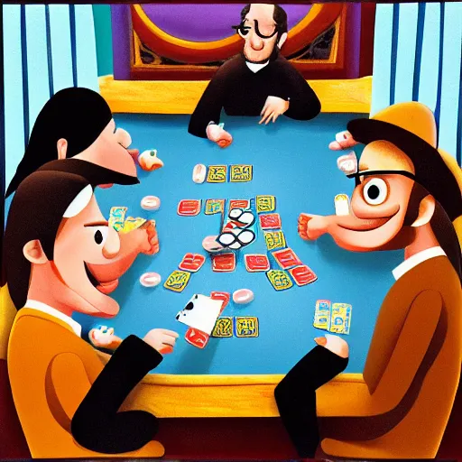 Image similar to eels playing poker