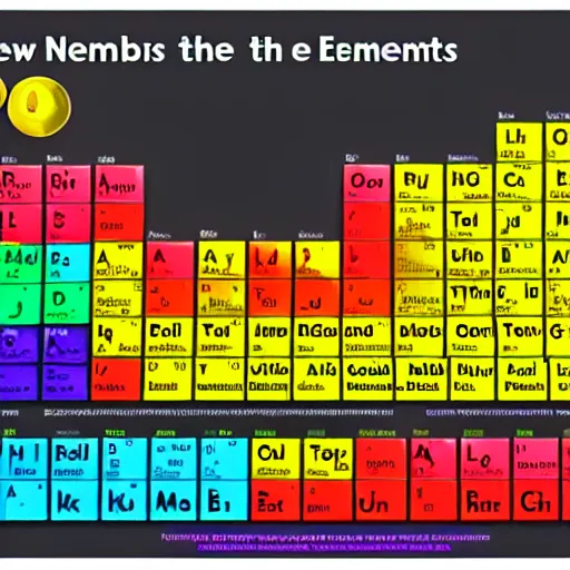 Prompt: New Periodic Table of the Elements