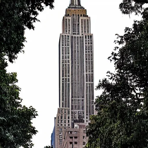 Image similar to empire state building, dravidian architecture