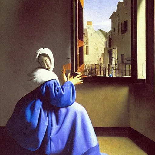 Image similar to mario by vermeer