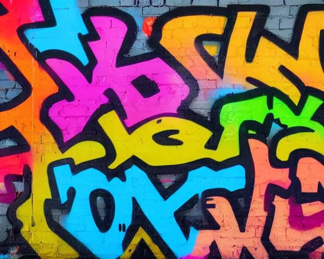 Prompt: 4 k hd, high resolution photograph of graffiti letters < < mser > > on the wall, full colour, shot with sigma f / 4. 2, 2 5 0 mm sharp lens, wide shot, high level texture render