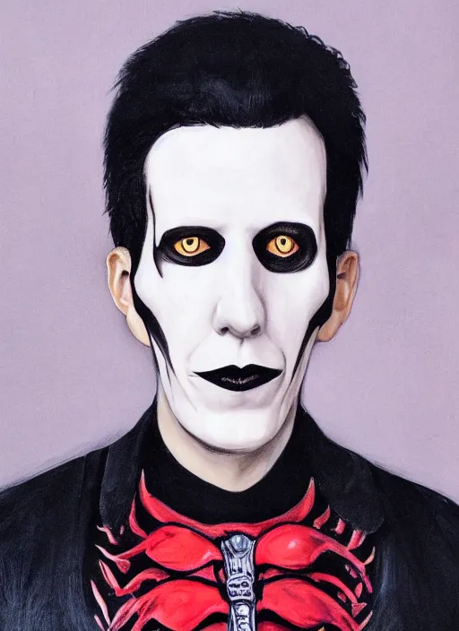 Image similar to hyper realistic portrait of tobias forge