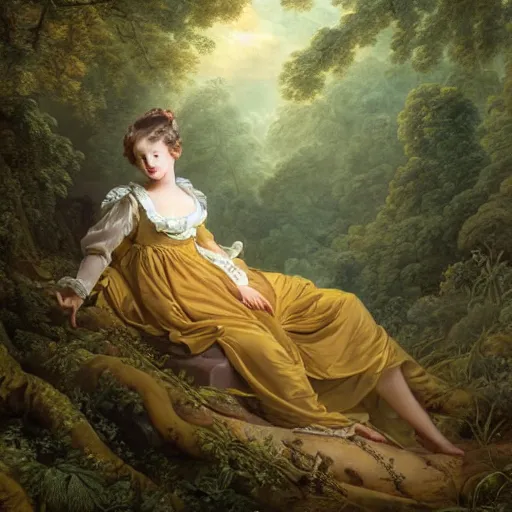 Prompt: an 1800's admiral in the forest, Fantasy atmospheric lighting, digital painting, hyperrealistic, François Boucher, Oil Painting, Cozy, natural light, lush plants and flowers, visually crisp & clear, Volumetric Golden dappled dynamic lighting, Regal, Refined, elegant, bright clouds, luminous stellar sky, outer worlds, cognitive Coherence cohesion character illustration, photorealistic, Vivarium, Theophanic atmosphere, michael whelan, William-Adolphe Bouguereau, Michael Cheval, Crisp hd resolution, Digital Art, hyperdetailed, artstation, cgsociety, Highly Detailed, Cinematic Lighting, HD resolution, unreal 5, DAZ, hyperreality, octane render, Unreal Engine