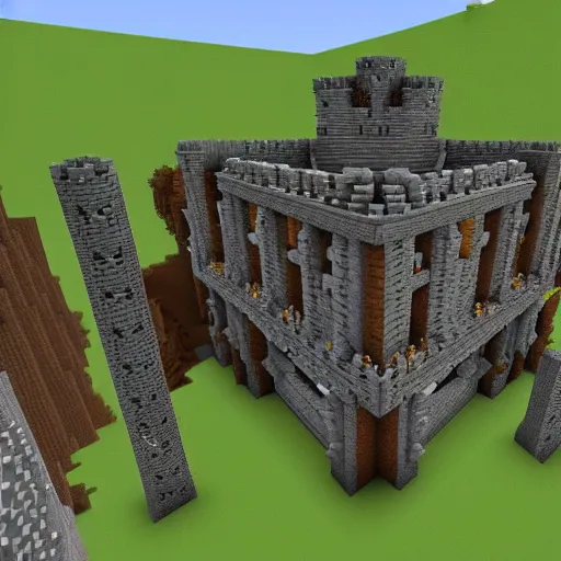 Image similar to big castle , Minecraft build