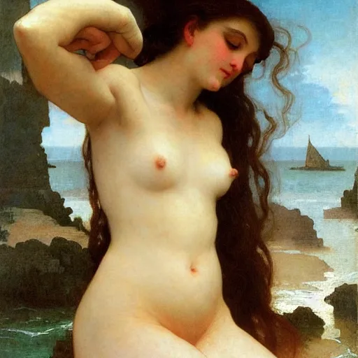 Image similar to mermaid, bouguereau