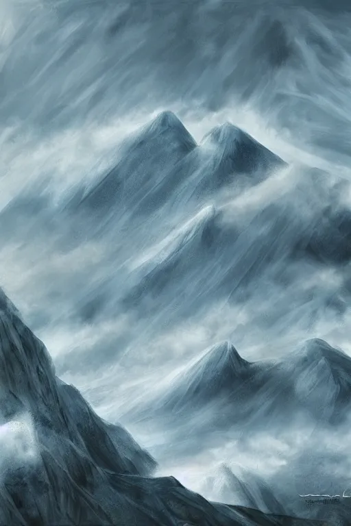 Prompt: Crib Goch ridge rays epic art cinematic climbing digital painting