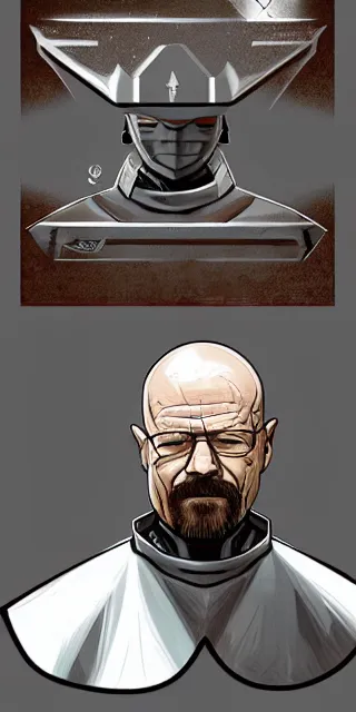 Image similar to walter white as a knight in shining armor, trending on artstation