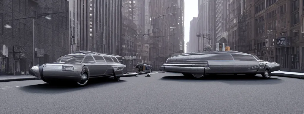Prompt: A futuristic 50's style hearse on a manhattan street, beautiful, detailed, intricate, insanely detailed, 3D render digital art, octane render, 8K, photorealistic digital art, realistic volumetric lighting