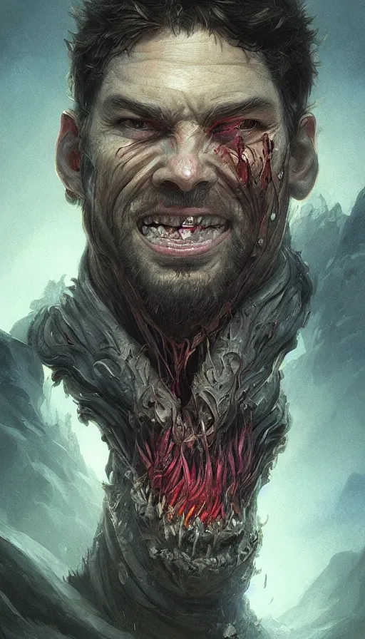 Prompt: ugly smile, rough and ugly male, fame of thrones, lord of daggers, neon, fibonacci, sweat drops, insane, intricate, highly detailed, digital painting, artstation, concept art, smooth, sharp focus, illustration, Unreal Engine 5, 8K, art by artgerm and greg rutkowski and alphonse mucha