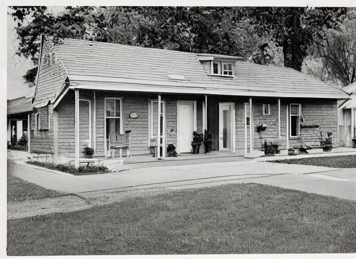 An Average House In The Suburbs From The 1950 s Stable Diffusion 