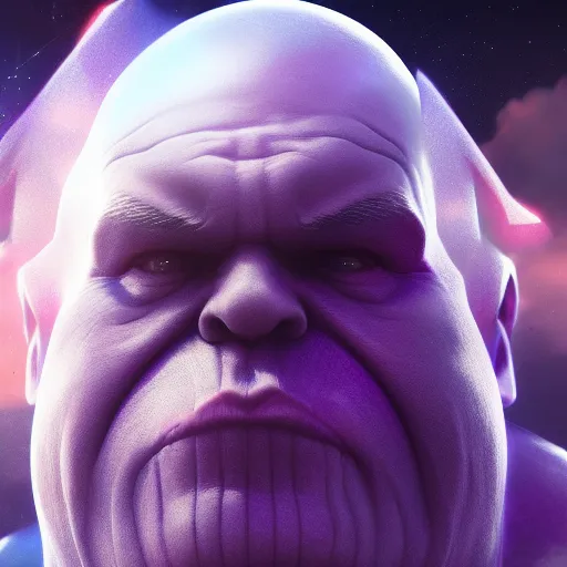 Image similar to Thanos is Santa, hyperdetailed, artstation, cgsociety, 8k