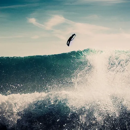 Image similar to a man riding a wave on top of a surfboard, national geographic contest winner, shutterstock contest winner, naturalism, behance hd