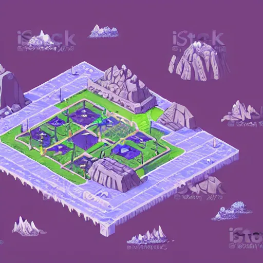 Prompt: A high detailed isometric vector art presenting an aerial view of a RPG room by Bastion, Transistor, pyre, hades, Patreon content, containing tables and walls, HD, straight lines, vector, grid, dnd map, map patreon, fantasy maps, foundry vtt, fantasy grounds, aerial view ,dungeondraft , tabletop, inkarnate, dugeondraft, roll20