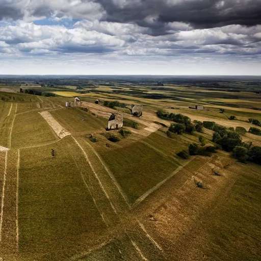 Prompt: world war 1 battlefield of france, 4 k, high resolution, still, landscape, hd, dslr, hyper realistic