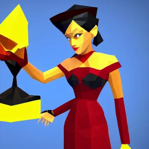 Image similar to low - poly sabrina spellman in a nintendo 6 4 game