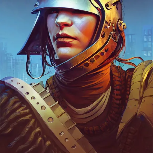 Image similar to cyberpunk viking helmet mask warrior goddess robot ninja fantasy, art gta 5 cover, official fanart behance hd artstation by jesper ejsing, by rhads, makoto shinkai and lois van baarle, ilya kuvshinov, ossdraws