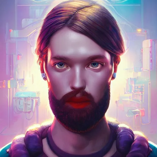 Image similar to Lofi BioPunk portrait callmekevin Pixar style by Tristan Eaton Stanley Artgerm and Tom Bagshaw